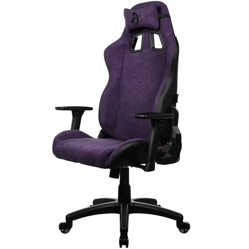 Sedia gaming Arozzi Avanti AVANTI-SFB-PPL tessuto Soft Fabric viola schienale 165° braccioli 3D - immagine 1