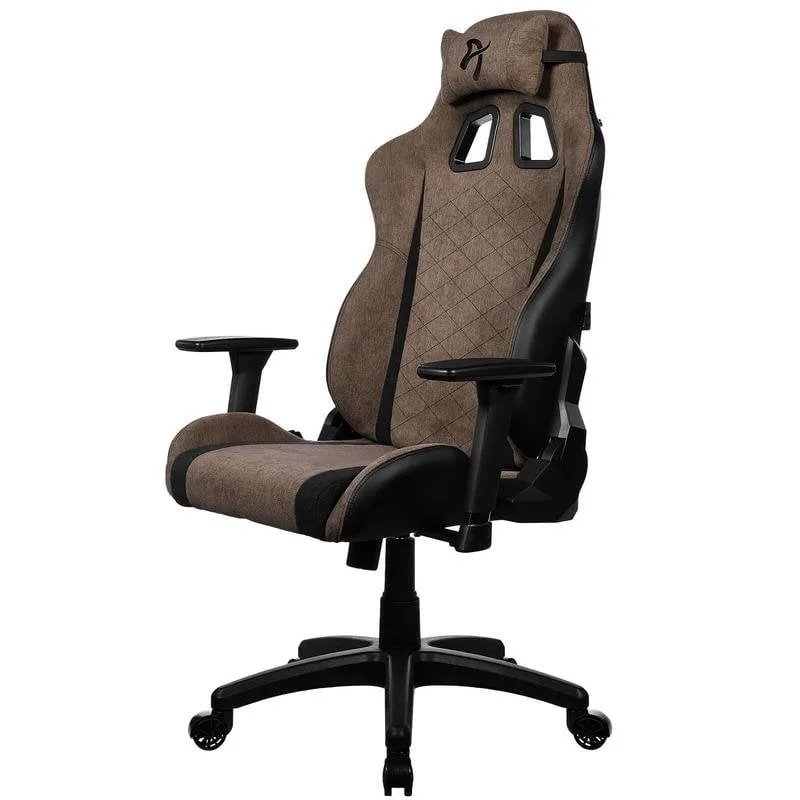 Sedia gaming Arozzi Avanti AVANTI-SFB-BWN tessuto soft brown schienale reclinabile 3D - immagine 1