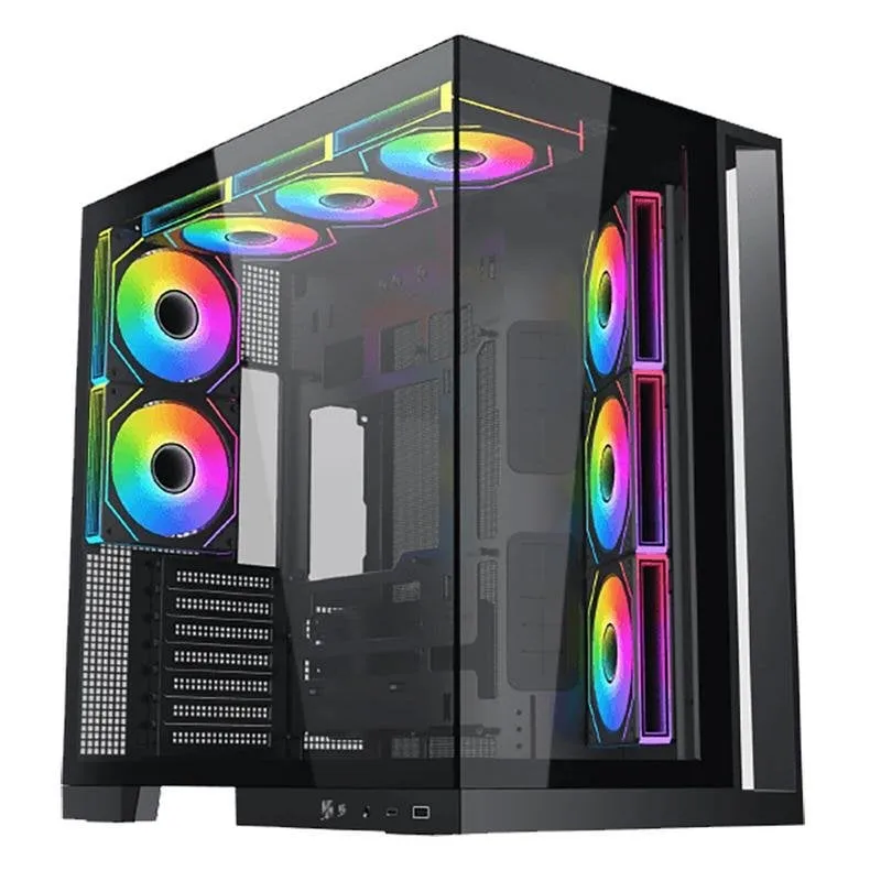 Case Xigmatek Aqua 7 EN49026 Nero ARGB Vetro Temperato Mid Tower - immagine 1