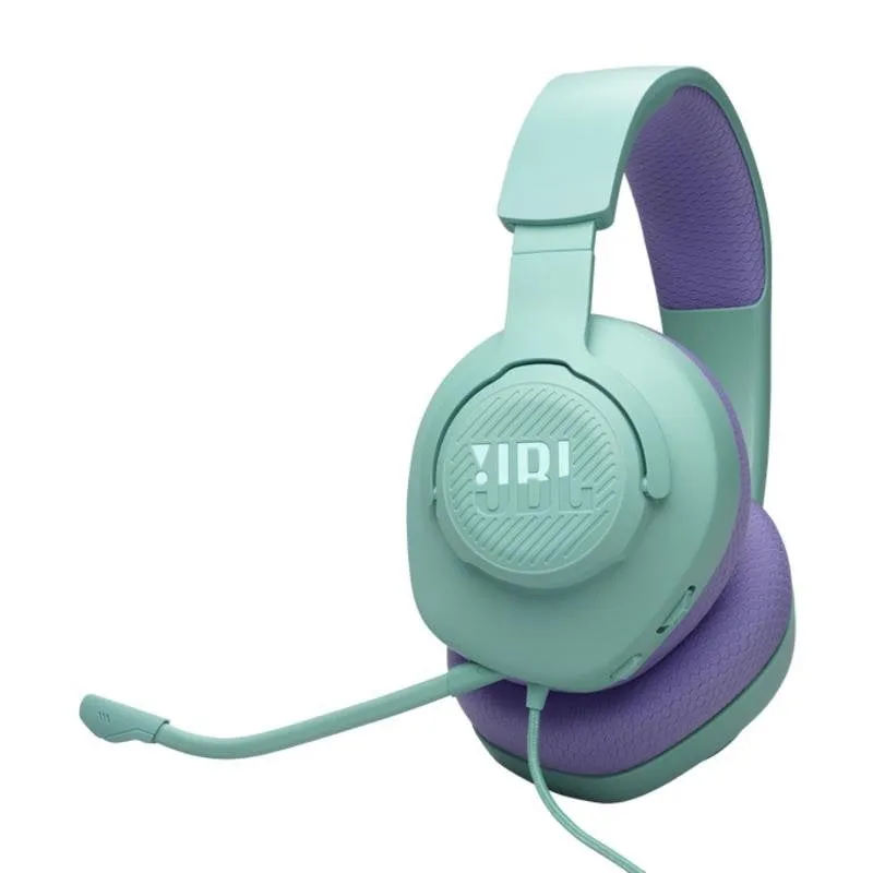 Auricolari JBL Quantum 100M2 con filo Jack 3,5 mm Gaming Microfono removibile Cyan - immagine 1