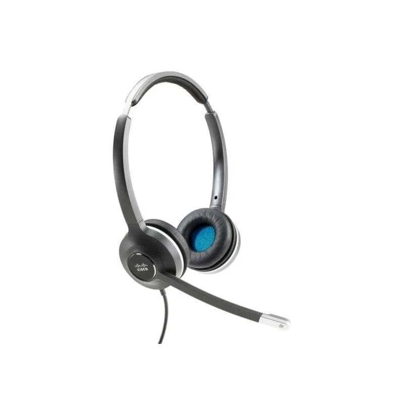 Auricolari Cisco 532 con cavo RJ9, microfono unidirezionale, cancellazione rumore, ufficio, nero e grigio - immagine 1