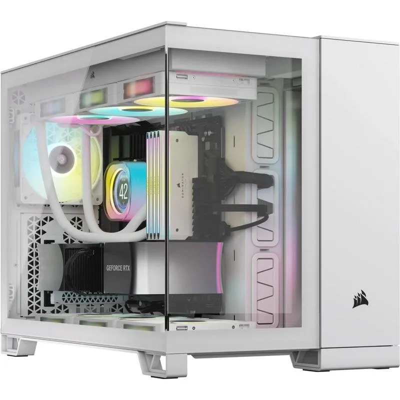 Case Corsair 2500X RGB Bianco Micro Torre ATX Vetro Temperato RGB - immagine 1