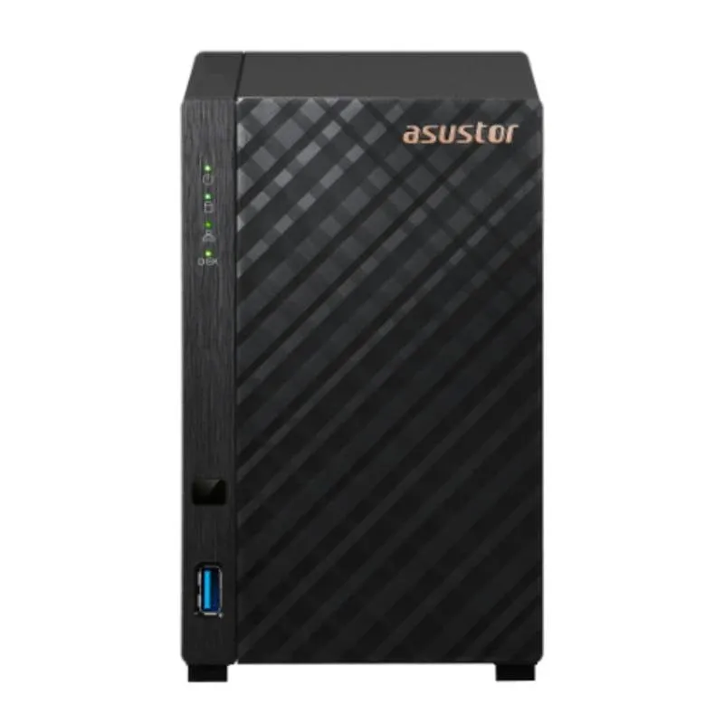 NAS Torre ASUSTOR AS1202T 2 Bay Realtek 1GB DDR4 0TB USB 3.2 iSCSI RAID - immagine 1