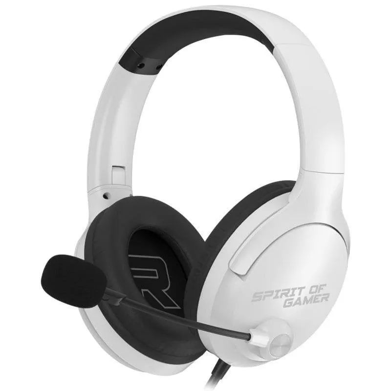 Cuffie Spirit of Gamer Pro H4 con cavo jack 3,5 mm per gaming PC PS4 PS5 bianco - immagine 1