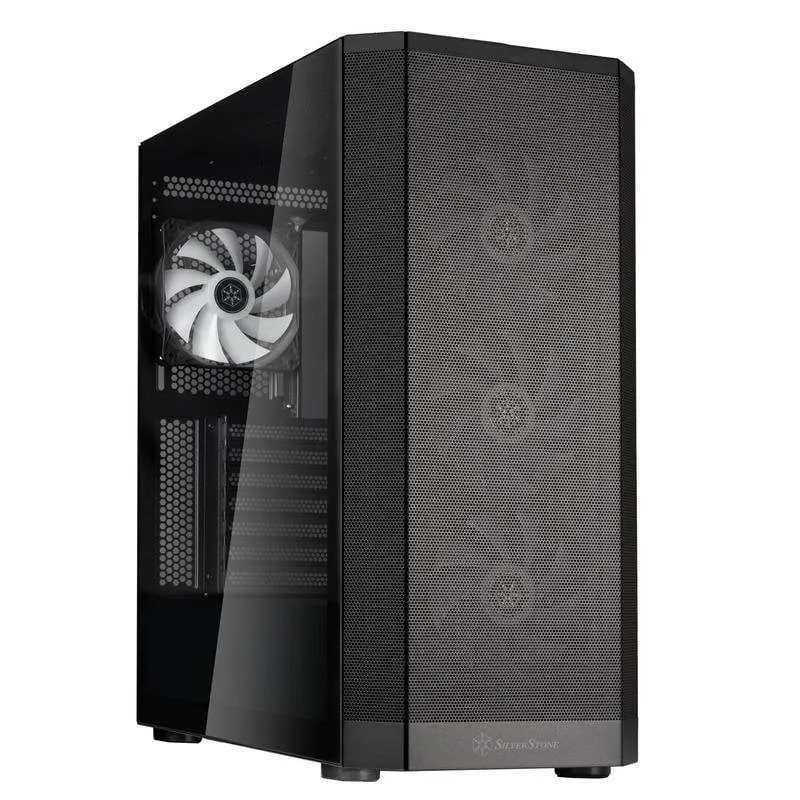 Case SilverStone FARA 514X Nero ATX ARGB Vetro Temperato Gaming - immagine 1