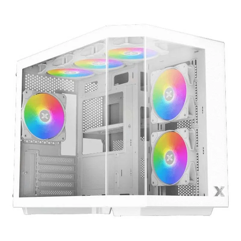 Case Xigmatek Cubi M EN42805 Bianco mini torre vetro temperato ARGB - immagine 1