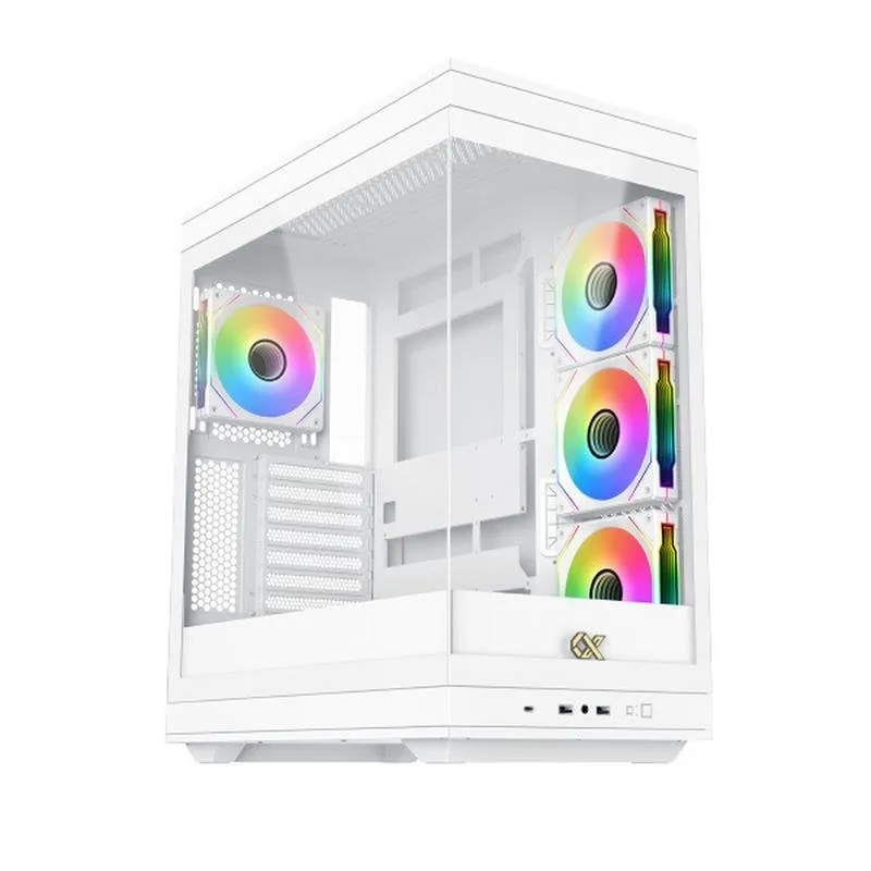 Case Xigmatek META EN45073 Bianco ARGB Vetro Temperato E-ATX - immagine 1