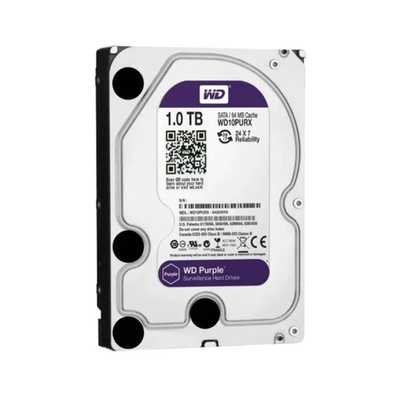 Disco Duro Western Digital Purple 1TB HDD 5400rpm 3.5" SATA III AllFrame - immagine 1
