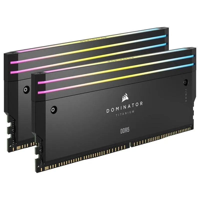 Memoria RAM Corsair Dominator Titanium CMPLEKIT2 2x DDR5 288-pin Kit RAM LED RGB Nero - immagine 1