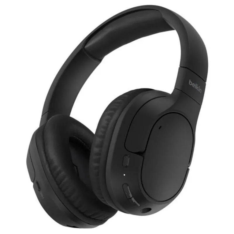Auricolari Belkin AUD009HQBK wireless Bluetooth con Cancellazione Rumore, microfono, neri - immagine 1