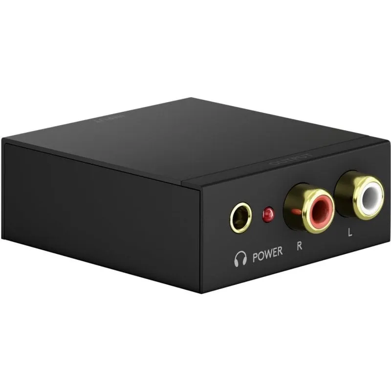 Convertitore audio Goobay 58493 SPDIF Coassiale Toslink a 2xRCA Jack 3.5 mm - immagine 1