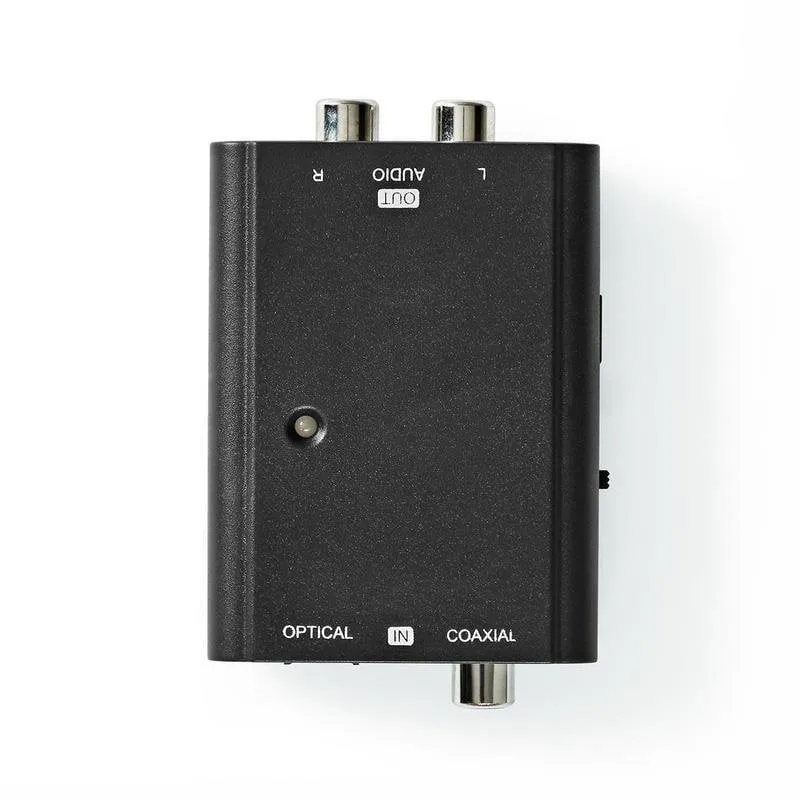 Convertitore audio Nedis ACON2509BK TosLink/RCA digitale a 2x RCA, 1,8 m, ABS - immagine 1