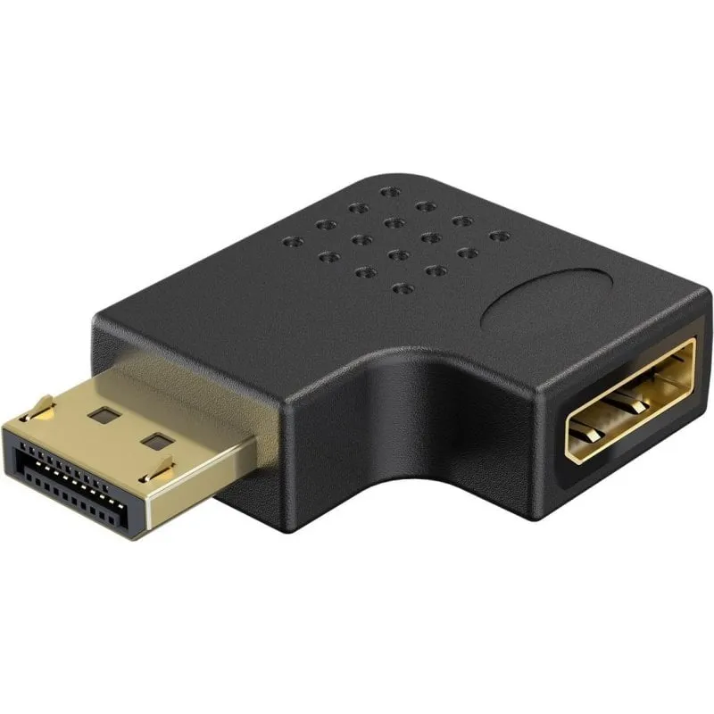Adattatore DisplayPort Goobay 77132 8K 90° Sinistra HDR FreeSync UHD - immagine 1