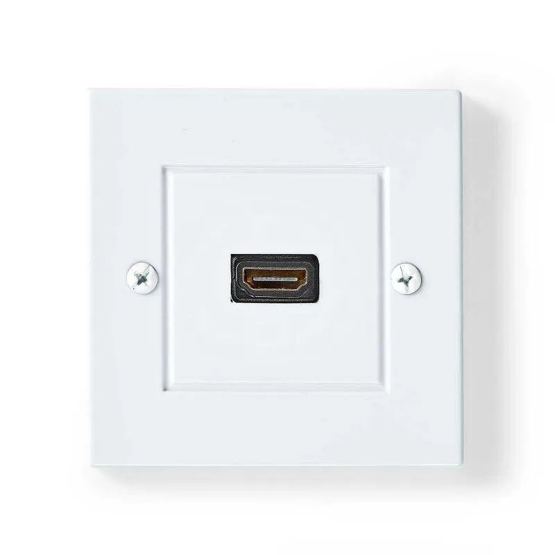 Presa a muro HDMI Nedis CVGB34950WT HDMI 2.0 10 cm 4K Hembra/Hembra - immagine 1