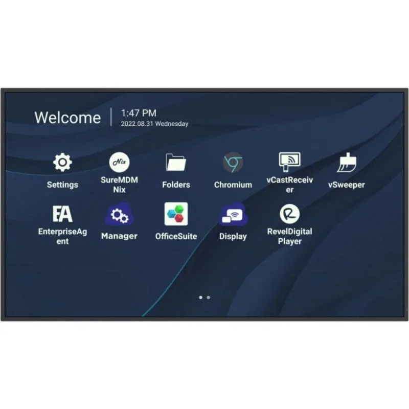 Monitor Viewsonic CDE4330 43" UltraHD 4K 60Hz IPS Android 11 WiFi Tempo di risposta 6,5ms - immagine 1