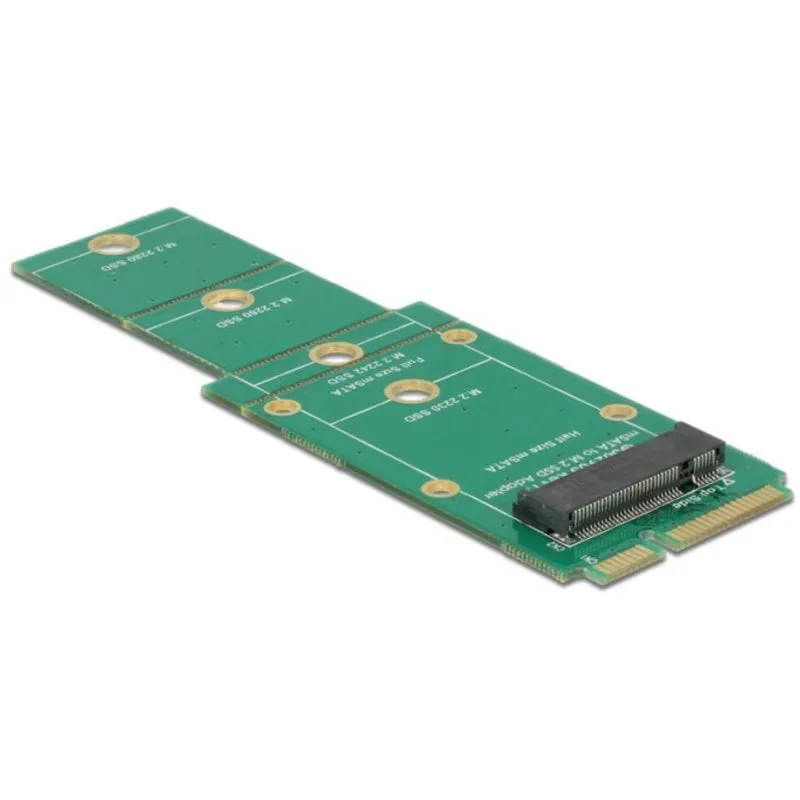 Adattatore DeLock 62592 M.2 Key B per SSD su mSATA 2280 2260 2242 2230 - immagine 1