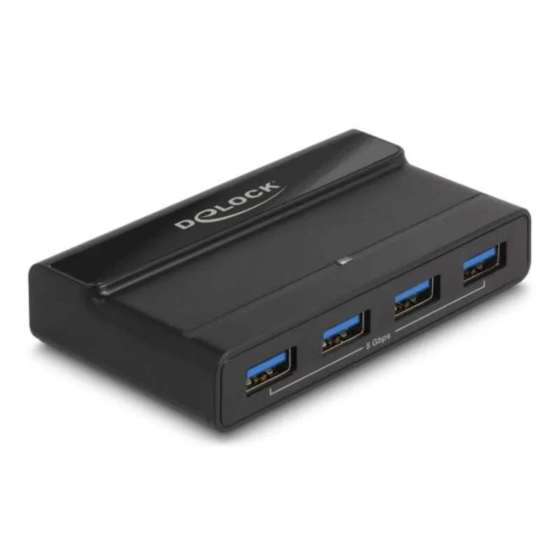 Switch USB DeLock 4 porte 5 Gbps modello 88066 selezione manuale - immagine 1