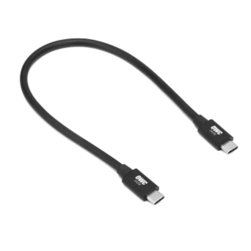 Cavo OWC OWCCBLTB5C0.3M Thunderbolt 5/USB-C 0,3 m 80 Gb/s Nero PowerDelivery 240 W - immagine 1