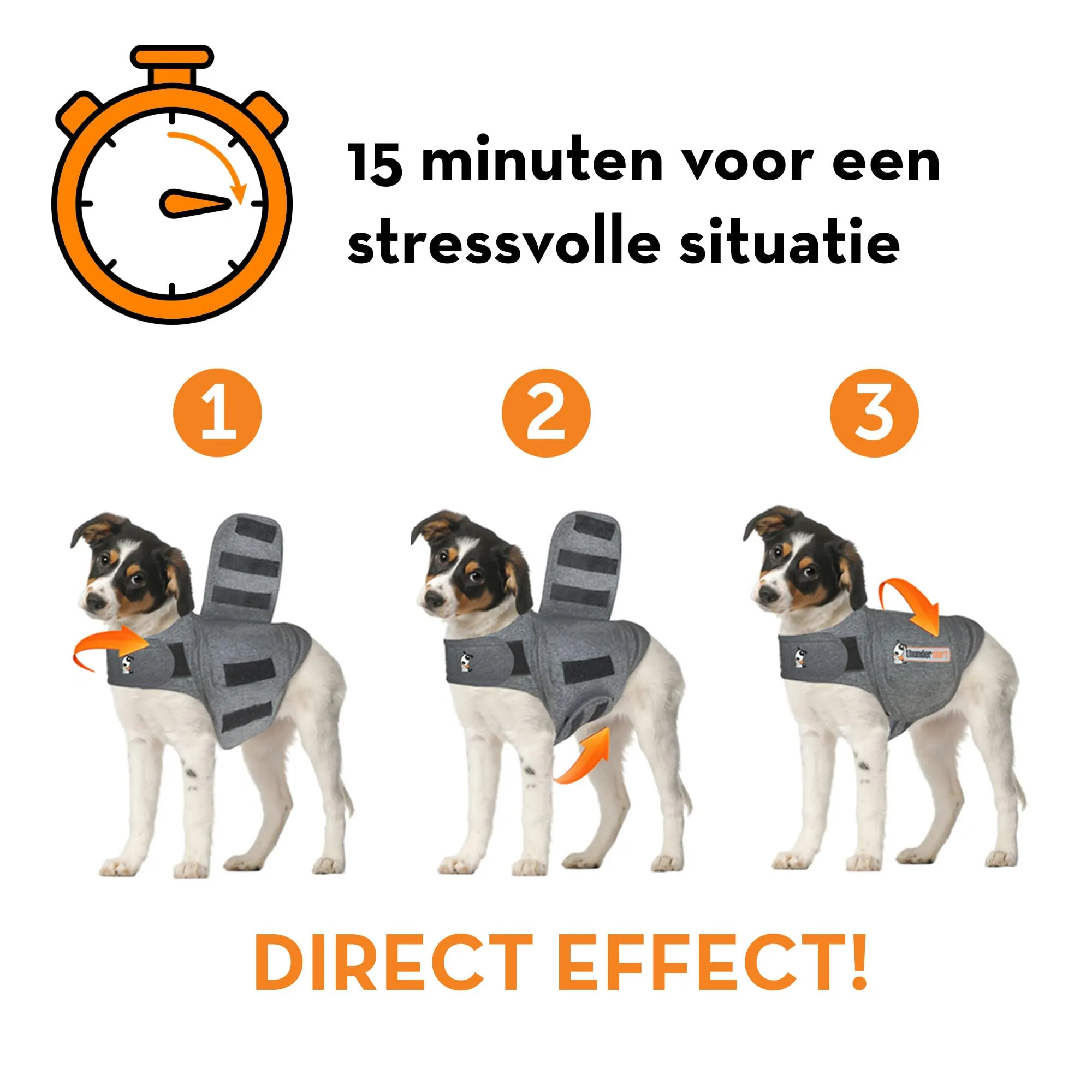 Thundershirt Cappottino Calmante per Cani Taglia S Riduce Ansia e Stress da Rumori Forti, Ansia da Separazione, Viaggi e Comportamenti Stressanti - immagine 5