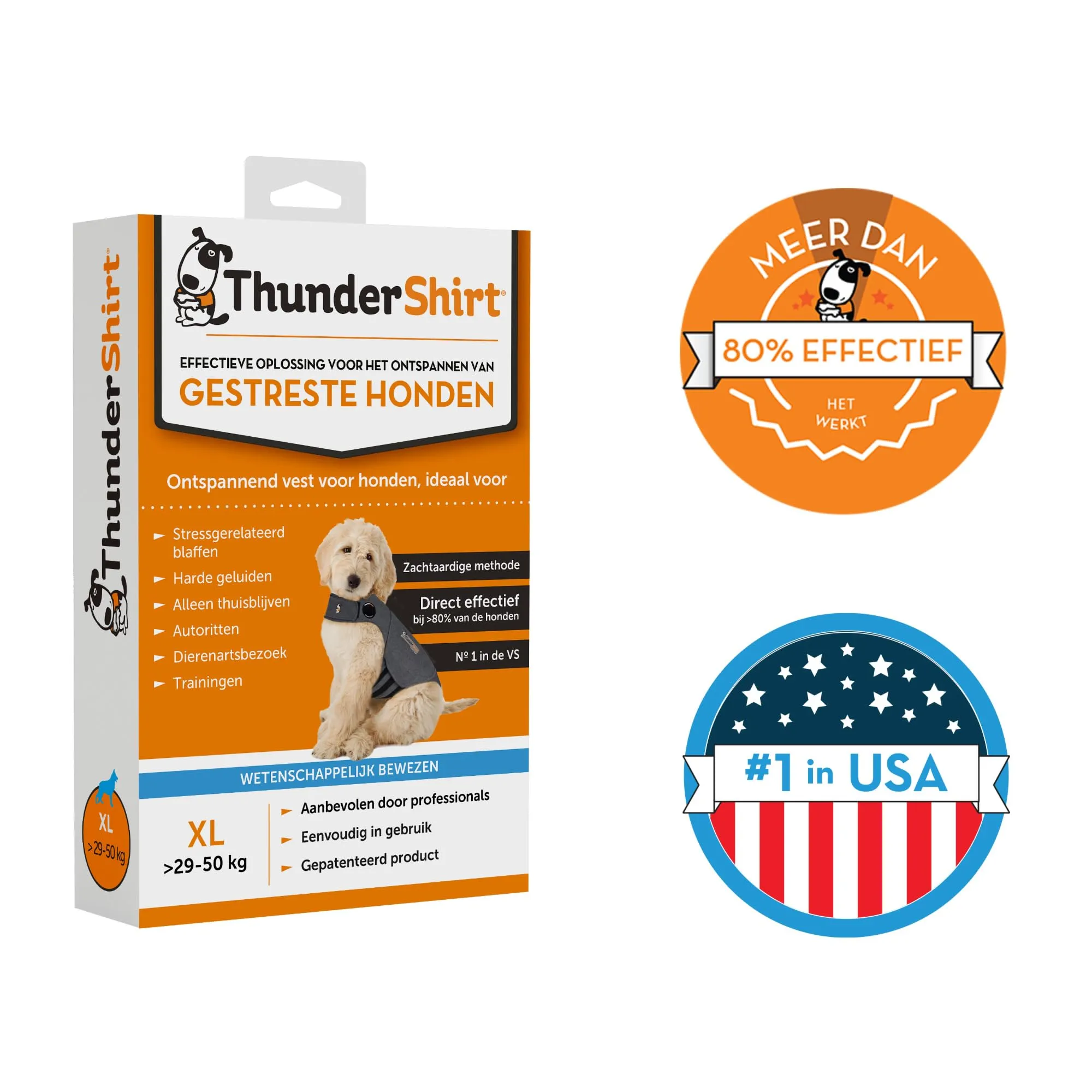 Thundershirt Cappottino Calmante per Cani Taglia S Riduce Ansia e Stress da Rumori Forti, Ansia da Separazione, Viaggi e Comportamenti Stressanti - immagine 7