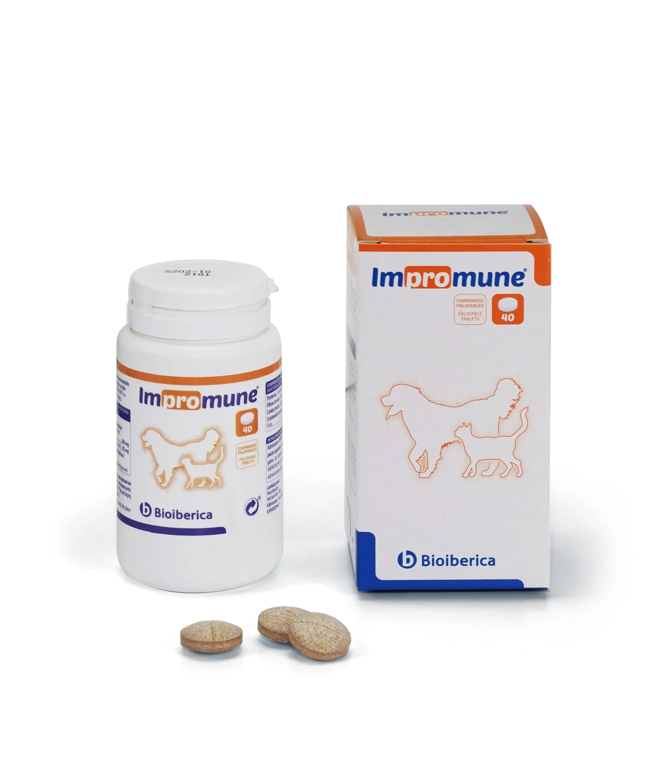 Bioiberica IMPROMUNE 40 COMPRIMIDOS, Capsula, Gatto - immagine 1