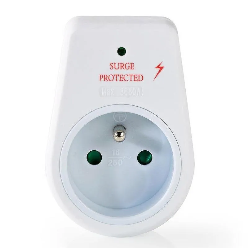 Multipresa Nedis EXSO100SPE1WT 1 presa con protezione contro i fulmini - immagine 1