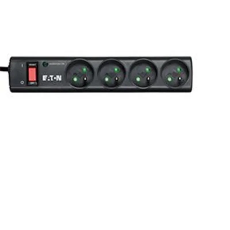 Multipresa Eaton PS4F 4 prese Tipo E con protezione da sovratensione e interruttore - immagine 1