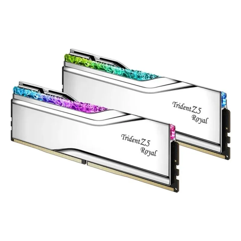 Memoria RAM G.Skill Trident Z5 Neo F5-6400J3039G16GX2-TR5S 32GB 2x16GB DDR5 6400MHz CL30 Intel XMP RGB Argento - immagine 1