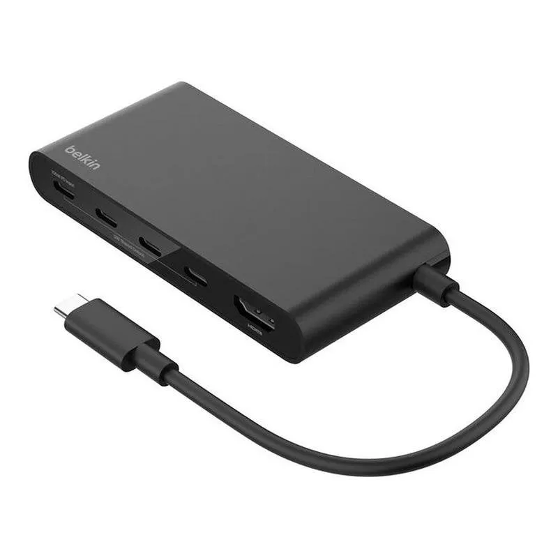 Hub Belkin 4 porte USB-C 10 Gbps modello AVC021HQBK HDMI 100W Pass-Through - immagine 1