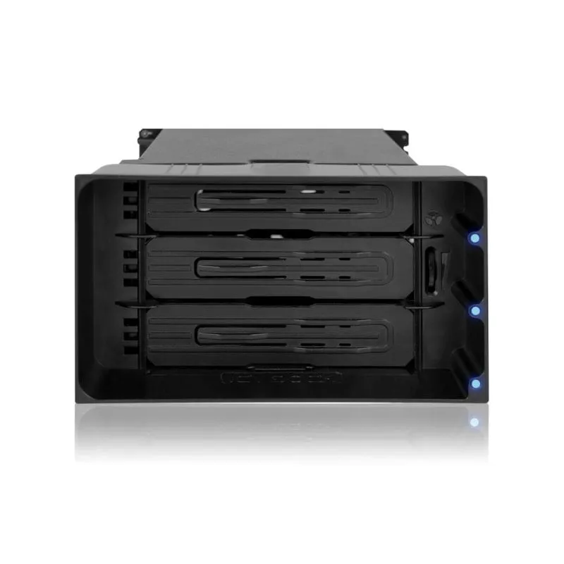 Box HDD ICY DOCK MB830SP-B 3.5" ABS Metallo Nero Hot-Swap Ventilatore - immagine 1