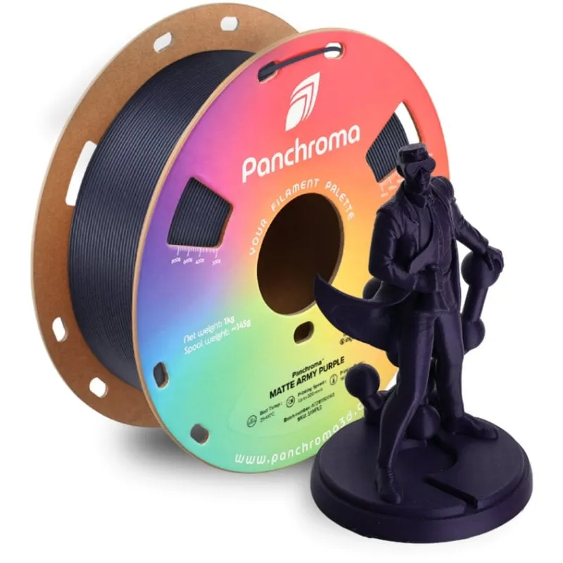 Filamento PLA Polymaker Panchroma Matte Violet 1,75 mm Opaco Facile da Stampare - immagine 1