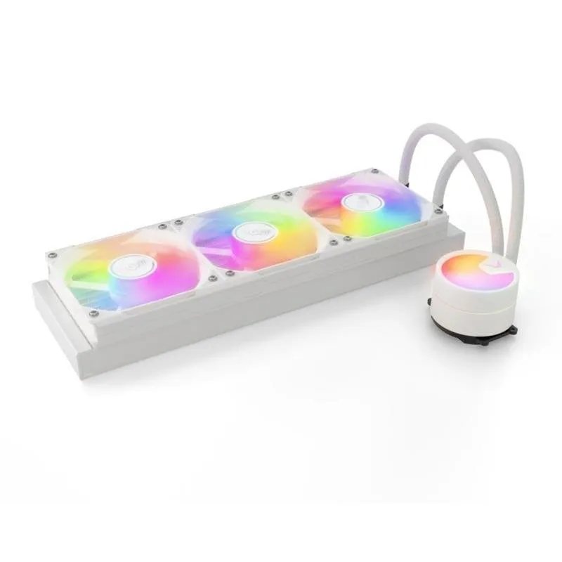 Refrigerazione Liquida Valkyrie A360 360 mm 3 Ventole ARGB Bianco - immagine 1