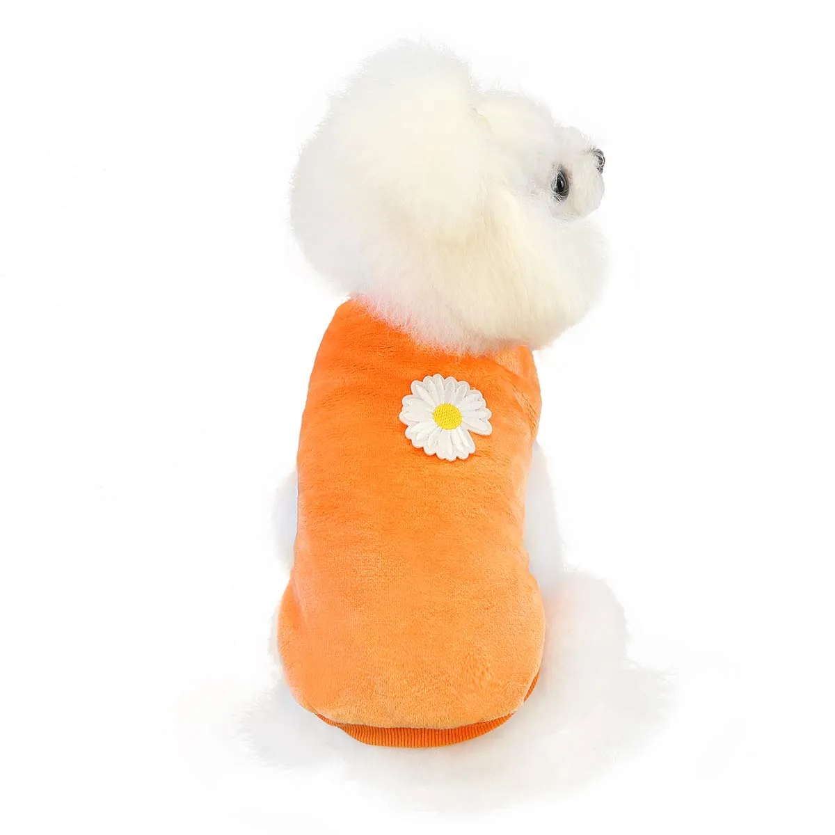 Cane Maglione Cane Vestiti in Pile Cane Maglione di Lana Inverno Caldo Sudore Camicia Fiore Pigiama Maglione in Pile per Piccolo Cane Gatto - immagine 3