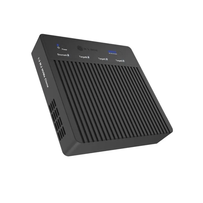 Base di connessione ICY BOX IB-4013MCL-C4 M.2 NVMe USB4 Alluminio Clonazione 1:3 - immagine 1