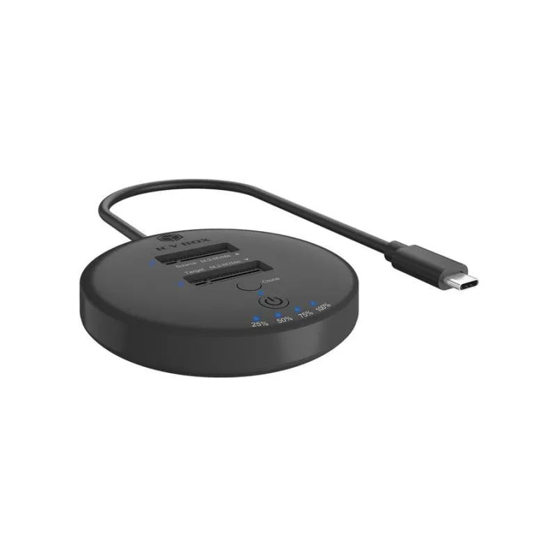 Base di connessione ICY BOX IB-1612MCL-C31 2xM.2 NVMe Clonazione USB-C 10 Gbps - immagine 1