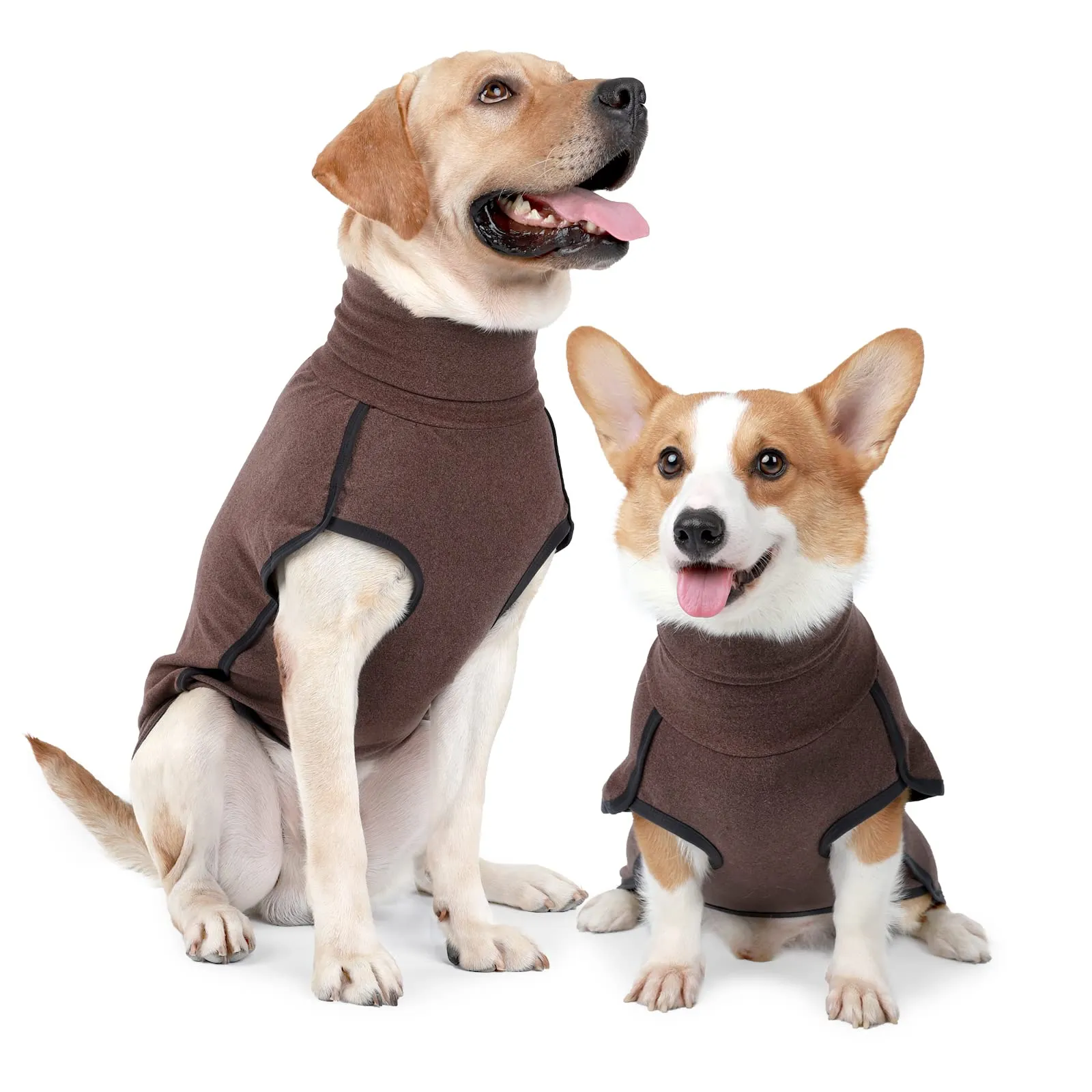 HEYWEAN Felpa per cani Gilet in pile elasticizzato Pullover per cani caldi Pullover per cani di piccola e media taglia Abbigliamento invernale per interni ed esterni - immagine 1