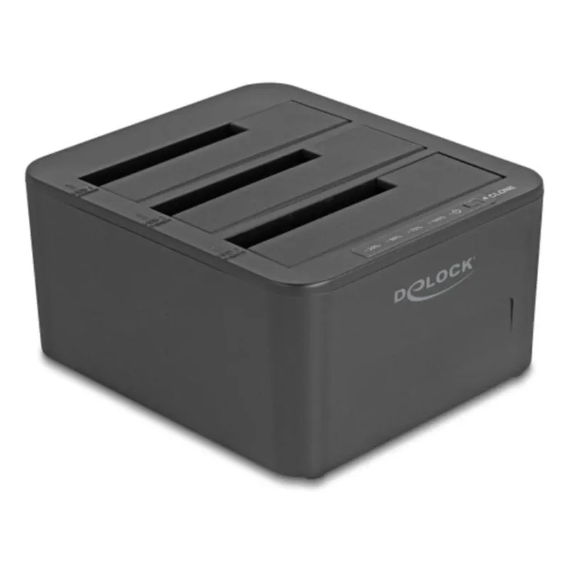 Base di connessione DeLock 64332 3x SATA SSD/HDD clonazione USB 3.2 Gen 1 - immagine 1