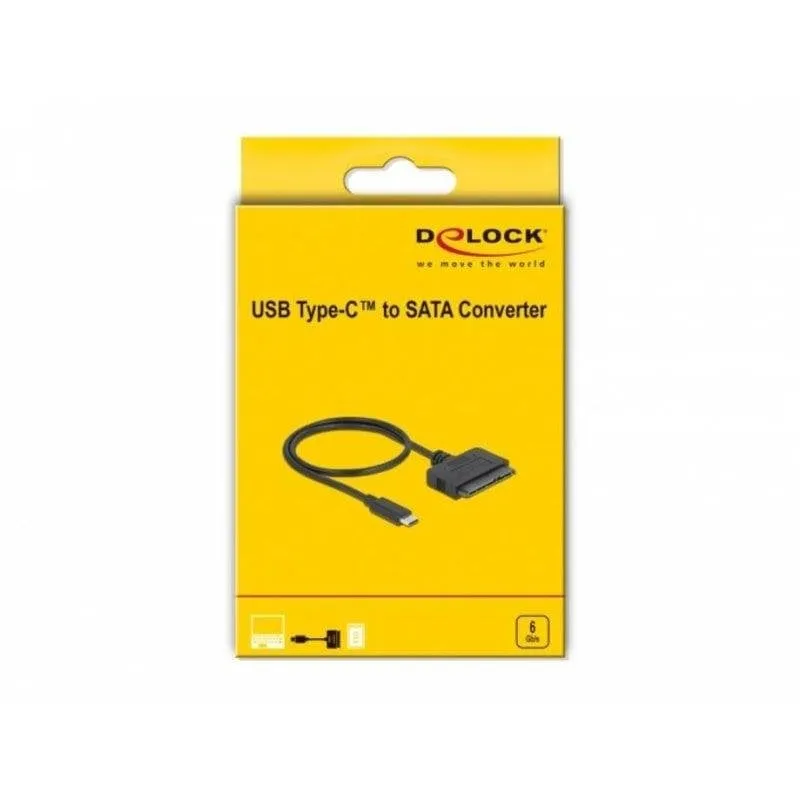 Adattatore DeLock 63803 USB-C a SATA 22 pin 0,5 m - immagine 1