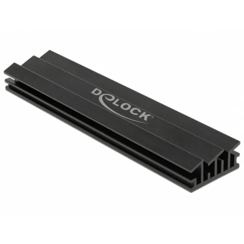 Dissipatore DeLock 18284 per M.2 100 mm Alluminio Nero - immagine 1