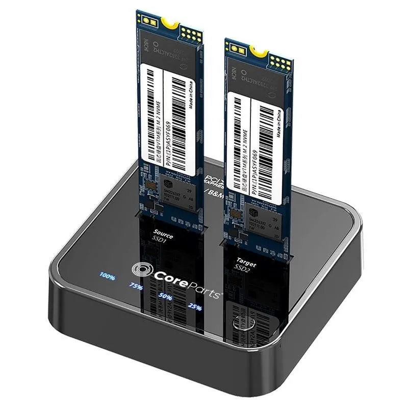Base di connessione CoreParts MS-CLONER-NVME SSD M.2 USB 3.2 Gen 2 10 Gbit/s - immagine 1