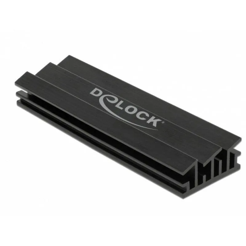 Dissipatore termico Delock 18283 alluminio nero 70 mm per SSD M.2 - immagine 1