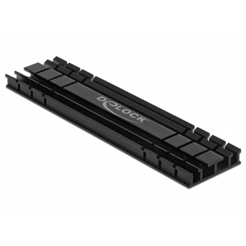 Dissipatore DeLock 18286 Alluminio Nero 100 mm SSD M.2 Installazione Facile - immagine 1