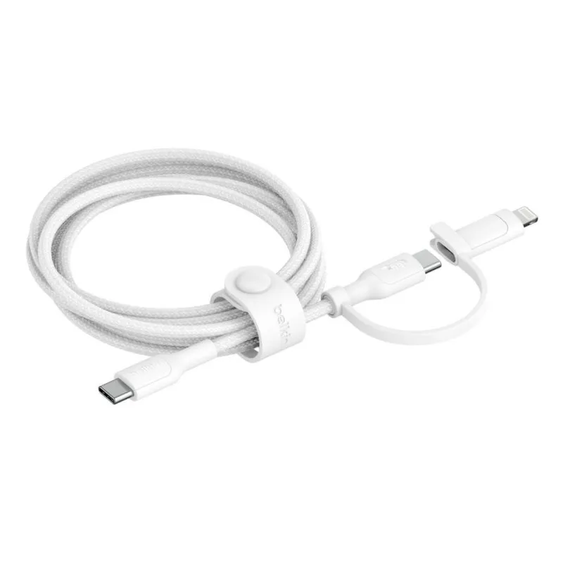 Cavo USB-C Belkin CAC003HQ1.5MWH BoostCharge Pro 1,5 m Bianco Power Delivery - immagine 1