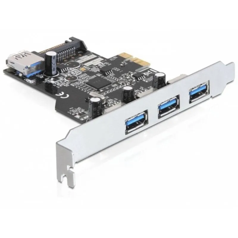 Scheda Interfaccia DeLock 89301 PCIe 4 Porte USB 3.0 VLI SATA Interno - immagine 1