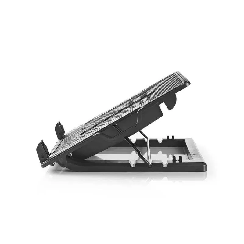 Base di Raffreddamento NEDIS NBCR200BK per Notebook 2 Ventole USB Ergonomica Nero - immagine 1