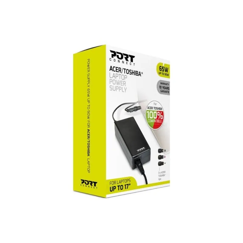 Alimentatore Port Designs 900093-ACTO 65W Compatibile Acer Toshiba ABS - immagine 1