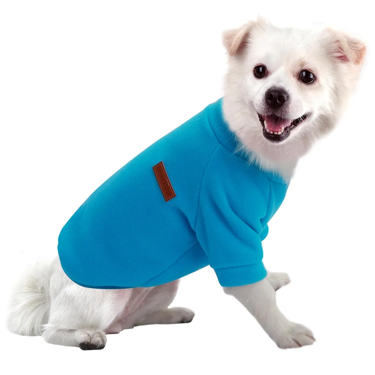 HuaLiSiJi Felpa Cane Pile Felpa per Cani Maglioncino Cane Maglione Chihuahua,Con Una Texture Morbida, Elastico Facile da Indossare e Colori Vivaci (XS, Blu) - immagine 1