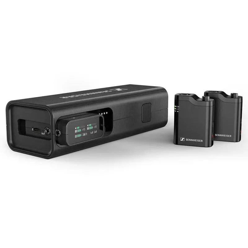 Microfono Sennheiser 700266 wireless omnidirezionale con trasmettitori lavalier e OLED - immagine 1