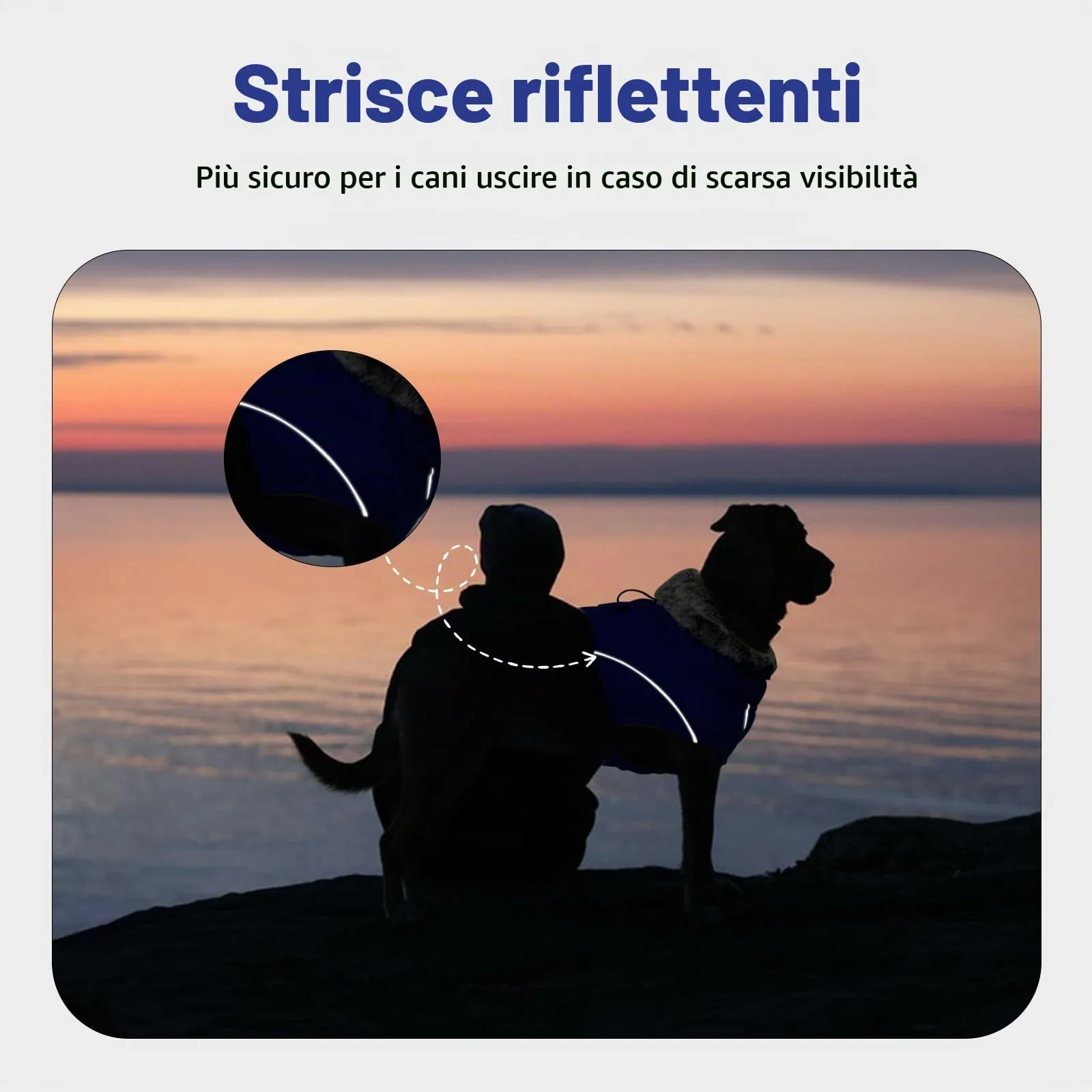 Giacca per Cani Grandi, Cappotto Invernale Caldo per Cani Giacca Impermeabile Antivento Cani Vestito Caldo Giubbini Cani Invernale Giacca a Vento Per Cane(Blu, 3XL) - immagine 5