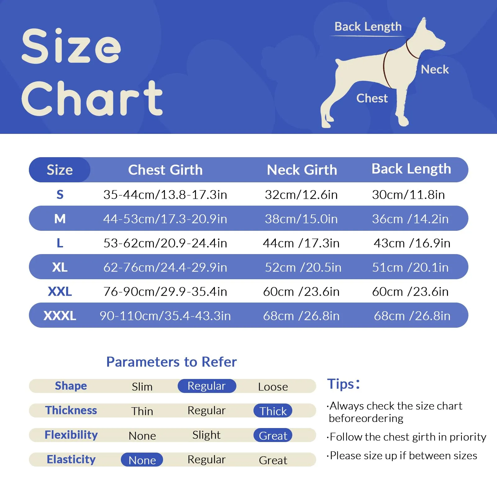 Cappotto invernale per cani, impermeabile, caldo, spesso, per interni, tostato, confortevole, foderato in pile, per cani di taglia grande (blu, 2XL) - immagine 4